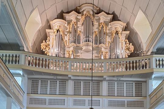 Wender en Steinmeyer orgel in de Bachkirche in Arnstadt. Foto: ICP