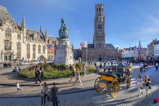 Markt Brugge. Foto: Visit Bruges Jan D'Hondt