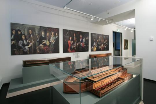 Spinet uit 1693 in het Muziekinstrumentenmuseum Leipzig