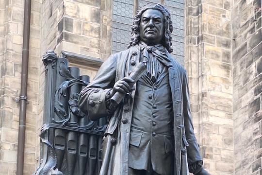 Standbeeld Bach, Leipzig. Foto: ICP